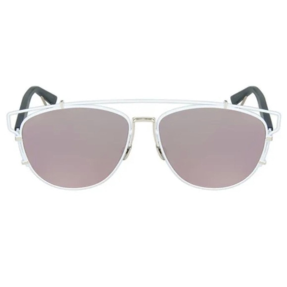 New White & Pink Dior Technologic Reflective Mirrored Sunglasses New - Picture 2 of 9
